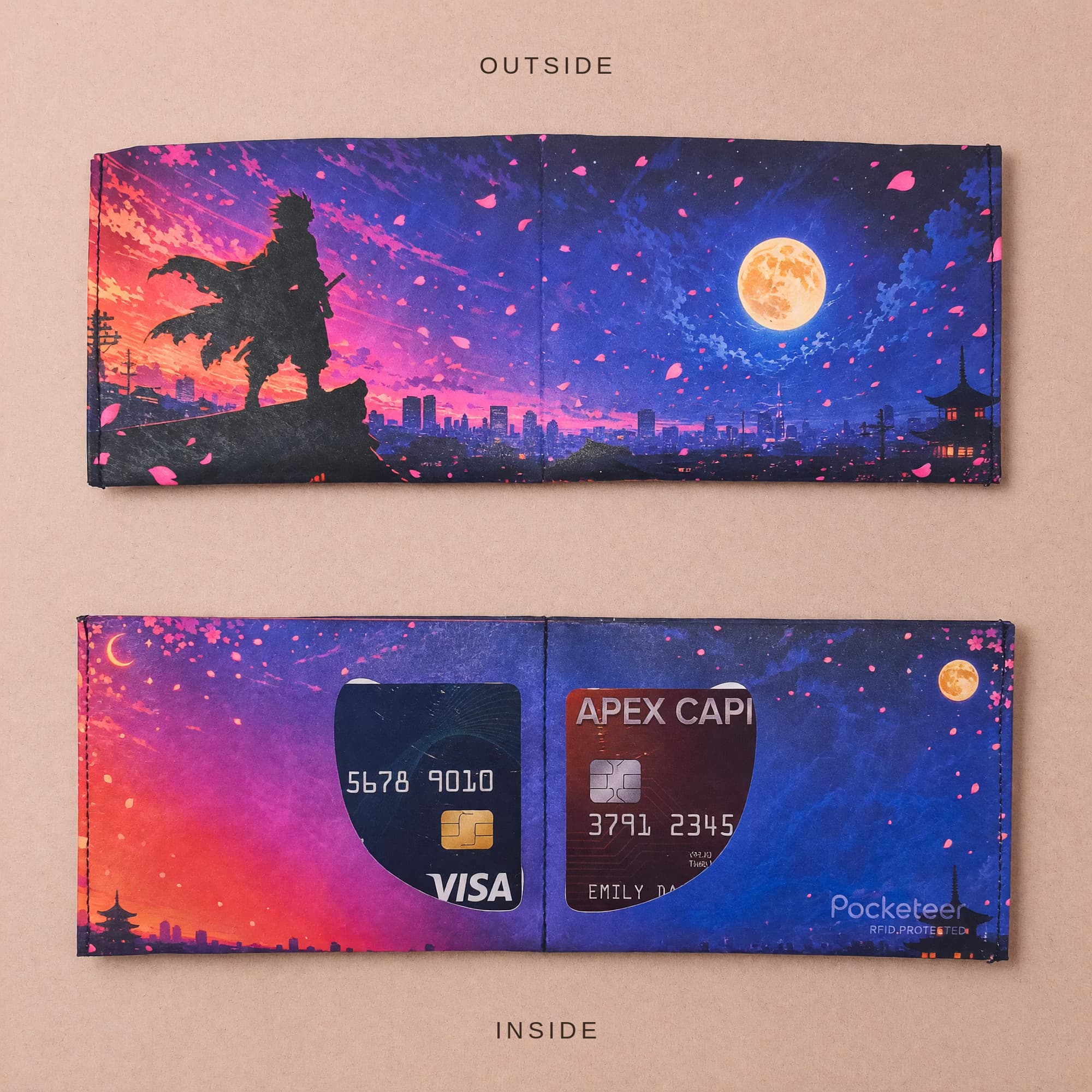 Anime Hero outer and inner flat lay