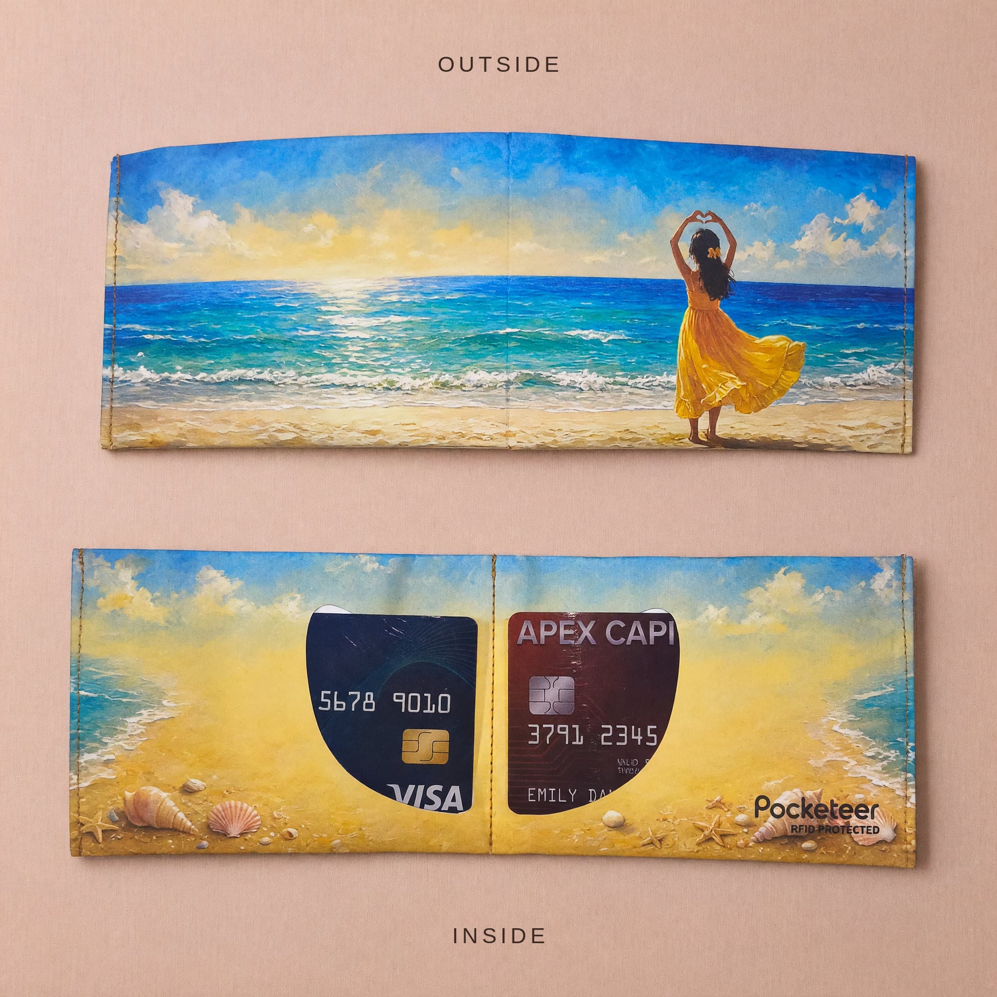 Beach Girl outer and inner flat lay