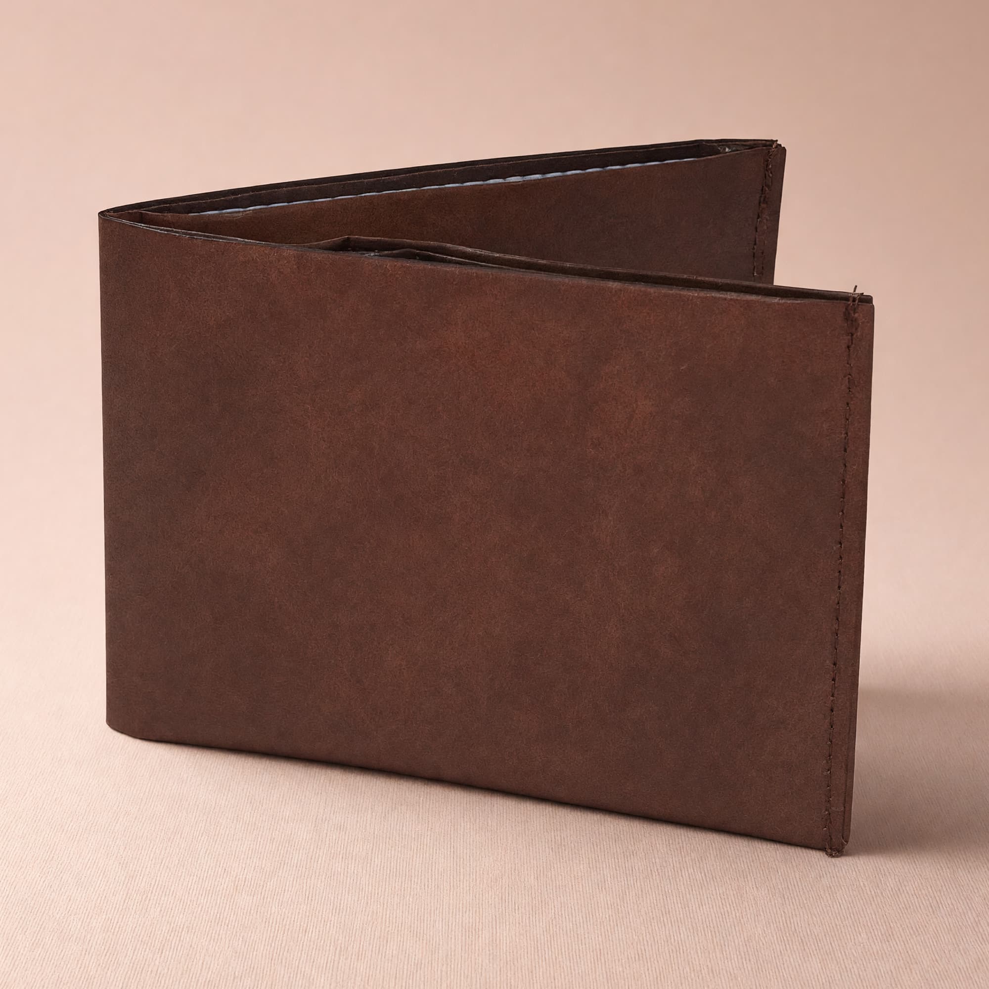 Leather Look wallet standing open
